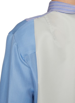  - SACAI - 条纹拼接衬衫