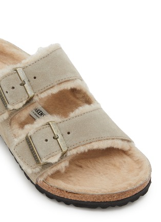 细节 - 点击放大 - BIRKENSTOCK - ARIZONA 绒面皮双搭带凉鞋