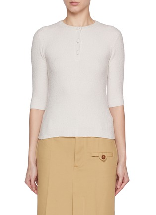 首图 - 点击放大 - MAISON ALEXANDRA GOLOVANOFF - Paul Cotton Cashmere Blend Henley Top