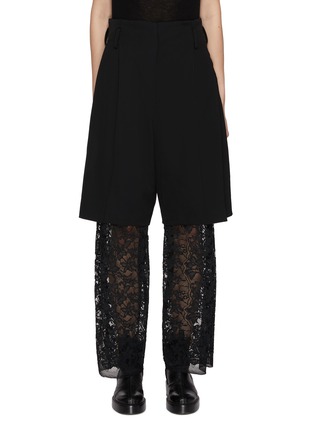 首图 - 点击放大 - Y'S - Double Layered Lace Tailored Pants