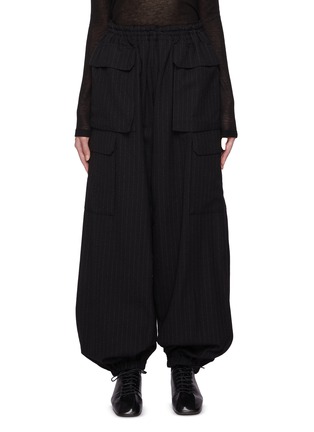 首图 - 点击放大 - Y'S - Striped Cargo Tailored Pants