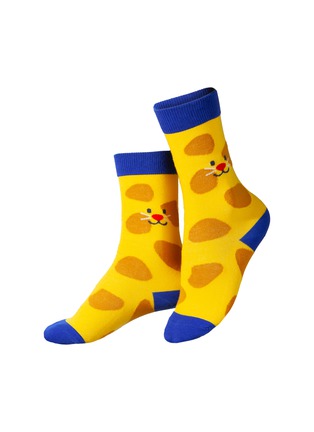  - EAT MY SOCKS - Smiley Cat Kids' Socks