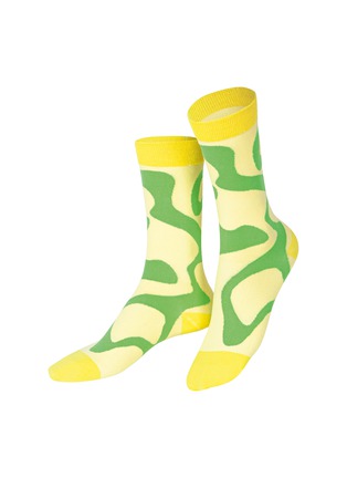 细节 –点击放大 - EAT MY SOCKS - Fresh Lemons Crew Socks — Set of 2