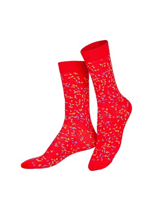 细节 –点击放大 - EAT MY SOCKS - Happy Birthday Crew Socks — Set of 2