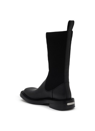  - ALEXANDERWANG - 针织拼接皮革筒靴