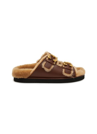 首图 - 点击放大 - CHLOÉ - Nil Leather Shearling Sandals