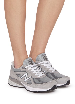 模特儿示范图 - 点击放大 - NEW BALANCE - Made In USA 990v4 Women's Sneakers