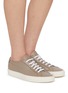 模特儿示范图 - 点击放大 - COMMON PROJECTS - Achilles FW24 Leather Women's Sneakers