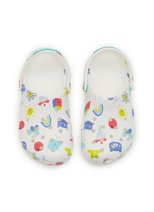 模特儿示范图 - 点击放大 - CROCS - Classic Doodle Print Kids Clogs