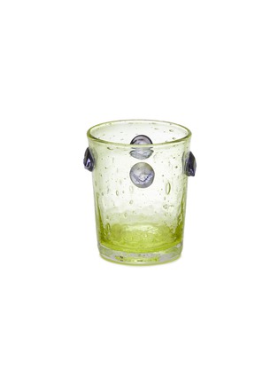 Main View - 点击放大 - LA ROMAINE EDITIONS - The Guirlande Water Glass — Green/Purple