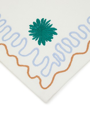 Detail View - 点击放大 - LA ROMAINE EDITIONS - The Sea Urchin Placemat — Blue/Brown/Green