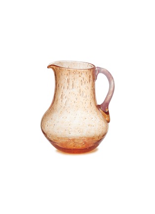 Main View - 点击放大 - LA ROMAINE EDITIONS - The Large Round Bubble Decanter — Orange/Pale Pink