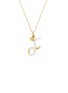 首图 - 点击放大 - BEA BONGIASCA - Enamel Initial 'F' 9K Gold Pendant Necklace