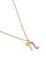 细节 - 点击放大 - BEA BONGIASCA - Duo Enamel Initial 'N' 9K Gold Pendant Necklace