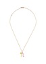 首图 - 点击放大 - BEA BONGIASCA - Duo Enamel Initial 'N' 9K Gold Pendant Necklace