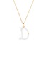 首图 - 点击放大 - BEA BONGIASCA - Enamel Initial 'D' 9K Gold Pendant Necklace