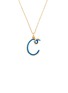 首图 - 点击放大 - BEA BONGIASCA - Half Enamel Initial 'C' 9K Gold Pendant Necklace