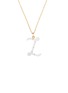 首图 - 点击放大 - BEA BONGIASCA - Enamel Initial 'Z' 9K Gold Pendant Necklace