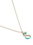 细节 - 点击放大 - BEA BONGIASCA - Half Enamel Initial 'S' 9K Gold Pendant Necklace