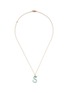 首图 - 点击放大 - BEA BONGIASCA - Half Enamel Initial 'S' 9K Gold Pendant Necklace