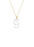 首图 - 点击放大 - BEA BONGIASCA - Enamel Initial 'G' 9K Gold Pendant Necklace