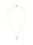 首图 - 点击放大 - BEA BONGIASCA - Half Enamel Initial 'O' 9K Gold Pendant Necklace