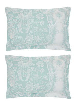 Main View - 点击放大 - CELSO DE LEMOS - Pompadour Pillowcase Set of 2 — Lichen