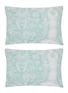 Main View - 点击放大 - CELSO DE LEMOS - Pompadour Pillowcase Set of 2 — Lichen