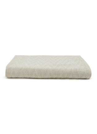 Main View - 点击放大 - CELSO DE LEMOS - Vague Cashmere Bedspread — 700 Eucalyptus