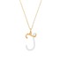 首图 - 点击放大 - BEA BONGIASCA - Half Enamel Initial 'J' Pendant Necklace