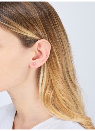细节 - 点击放大 - BEA BONGIASCA - Mini Loop 9K Gold Single Earring