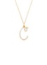 首图 - 点击放大 - BEA BONGIASCA - Half Enamel Initial 'C' Pendant Necklace