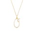 首图 - 点击放大 - BEA BONGIASCA - Half Enamel Initial 'O' Pendant Necklace