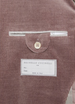  - BRUNELLO CUCINELLI - 灯芯绒单排扣西服外套