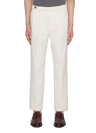 首图 - 点击放大 - BRUNELLO CUCINELLI - Leisure Fit Cotton Gabardine Trousers