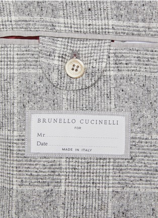  - BRUNELLO CUCINELLI - 格纹双排扣西服外套