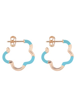 首图 - 点击放大 - BEA BONGIASCA - B Mini Enamel 9K Gold Earrings