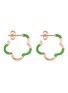 首图 - 点击放大 - BEA BONGIASCA - B Mini Enamel 9K Gold Earrings