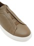 细节 - 点击放大 - ERMENEGILDO ZEGNA - Triple Stitch Leather Men's Sneakers