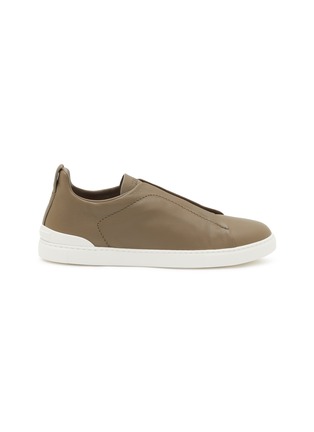 首图 - 点击放大 - ERMENEGILDO ZEGNA - Triple Stitch Leather Men's Sneakers