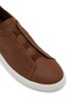 细节 - 点击放大 - ERMENEGILDO ZEGNA - Triple Stitch™ Secondskin Leather Men's Sneakers