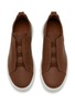 模特儿示范图 - 点击放大 - ERMENEGILDO ZEGNA - Triple Stitch™ Secondskin Leather Men's Sneakers