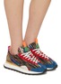 模特儿示范图 - 点击放大 - FLOWER MOUNTAIN - New Asuka Uni Suede Wool Women's Sneakers