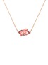 首图 - 点击放大 - BEA BONGIASCA - Carmen Enamel 18K Gold Pink Tourmaline Diamond Necklace