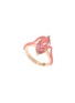 首图 - 点击放大 - BEA BONGIASCA - Matilda Enamel 18K Gold Pink Tourmaline Ring — EU 54