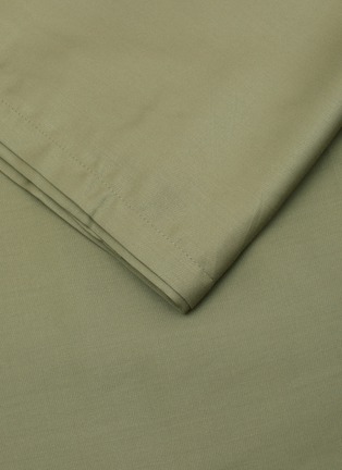细节 –点击放大 - NAKEDLAB - Bamboo King Side Flat Sheet — Khaki Green