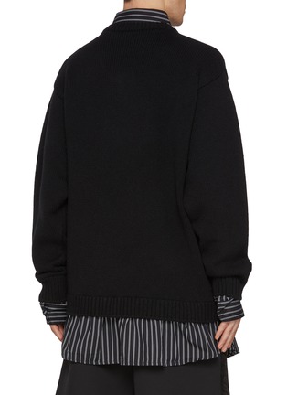 背面 - 点击放大 - BALENCIAGA - Hybrid Layered Wool Sweater Shirt