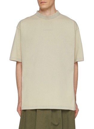 首图 - 点击放大 - BALENCIAGA - Balenciaga Logo Cotton T-Shirt