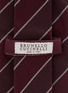 细节 - 点击放大 - BRUNELLO CUCINELLI - Striped Silk Tie