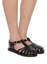 模特儿示范图 - 点击放大 - ANCIENT GREEK SANDALS - Homeria Jelly Fisherman Leather Sandals